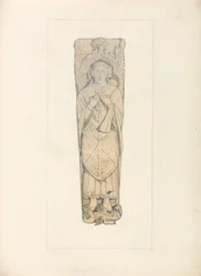 Study of a Coffin Lid from Houghton Churchyard, Norfolk