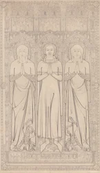 The Sepulchral Brass of Robert Braunche and His Two Wives in Saint Margaret
