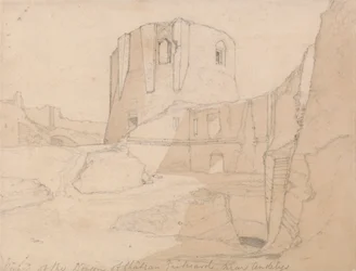 View of the Donjon of Chateau Gaillard, near Andelys, Normandy