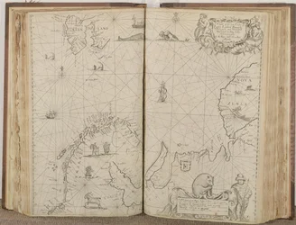 A Chart of the Sea Coasts of Russia, Lapland, Finmarke, Nova Zemla and Greenland, 1671