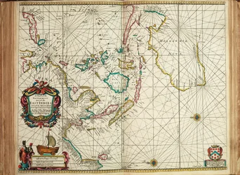 A chart of the easternmost part of the East Indies with all the adjacent islands from Cape Comorin to Japan