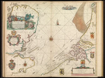 A chart of the sea coasts of England, Flanders and Holland, c.1672
