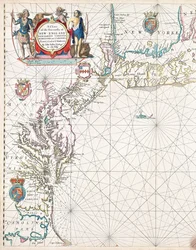 A chart of the sea coasts of New England, New Jersey, Virginia, Maryland and Carolina from Cape Cod to Cape Hatteras