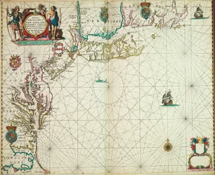A chart of the sea coasts of new England, New Jersey, Virginia, Maryland and Carolina from Cape Cod to Cape Hatteras