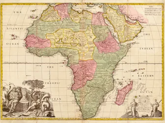 Africa, from Modern Geography, c.1725