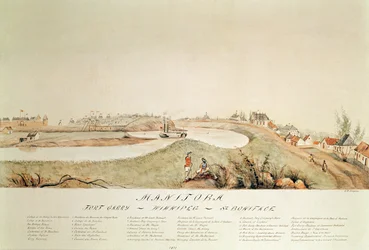 Manitoba, Showing a Hudson Bay Company Trading Station, 1871