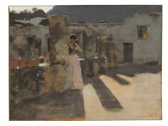 Capri Girl on a Rooftop