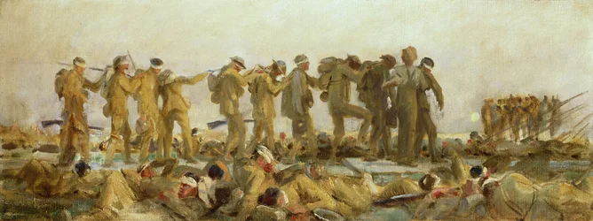 Gassed, an oil study, 1918-19