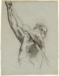 Male Torso with Pole