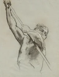 Male Torso with Pole