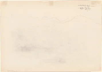 Mountains [verso], 1869