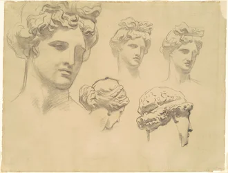 Studies for "Apollo and the Muses"