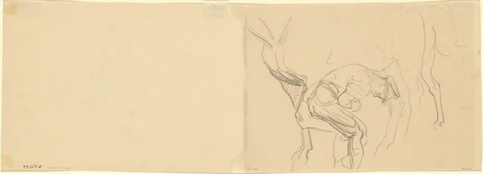 Study for Shoeing Calvary Horses at the Front (detail)