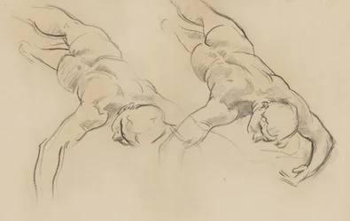Study of One of the Hours (Third Figure from the Left, Rotated) for Apollo in His Chariot with the Hours, Mural, Stairway, Museum of Fine Arts, Boston
