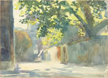 Sunlit Wall Under a Tree, c. 1913