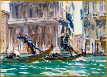 View of the Grand Canal in Venice, watercolour by John Singer Sargent (1856-1925), around 1906, Paris, Musée du Petit Palais - also called “On the Canal”