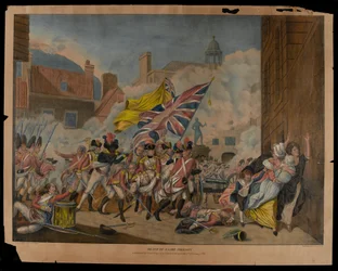 Death of Major Pierson and Defeat of the French Troops in the Island of Jersey on 6th of January 1781