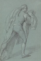 Figure Study for the Painting of the Victory of Lord Duncan: Study for Sailor Bearing the Dutch Flag