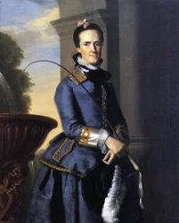 Mrs Epes Sargent (Catherine Osborne) in Hunting Outfit, 1764