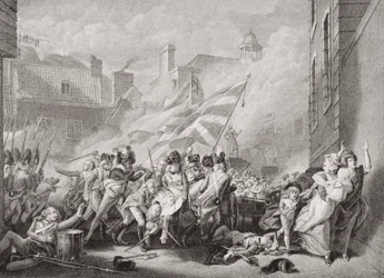 The Death of Major Peirson at St. Helier, Retaking Jersey from the French, 8 January 1781, from 