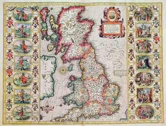 Britain As It Was Divided In The Time of the English Saxons especially during their Heptarchy