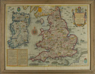 Map Depicting The Invasions of England and Ireland With All Their Civil Wars Since the Conquest, c.1627