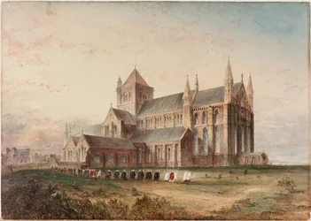 Tynemouth Priory, Exterior, Conjectural Restoration