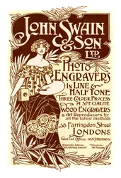 Advertisement for John Swain & Son, printers