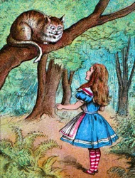 Alice and the Cheshire Cat, c. 1910