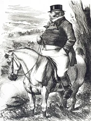 John Bull watching Autumn manoeuvres