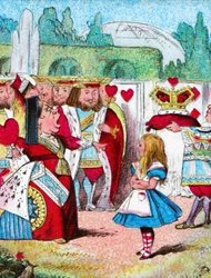 Off with her head! Alice and her Red Queen, c1910