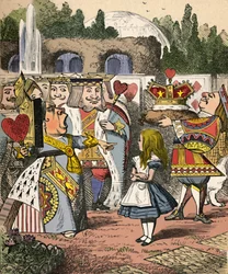 Off with her head! Alice and the Red Queen, 1889