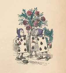 The Playing Cards Painting the Rose Bushes