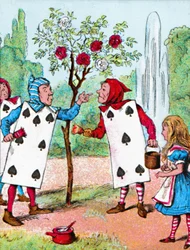 The Playing Cards Painting the Rose Bushes