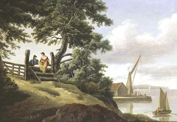 Lovers by a Gate