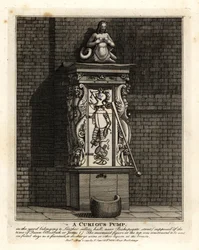 A curious pump in the yard of Leathersellers’ Hall, Bishopsgate Street, London