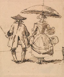 Joseph Nollekens R.A. and Mrs. Nollekens: The Pair of Compasses and the Pair of Callipers Side by Side