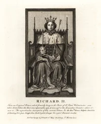 King Richard II of England, from an original picture hung in the Choir of St Peter’s Westminster