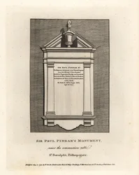 Sir Paul Pindar’s monument near the communion table in St Botolph’s, Bishopsgate