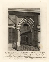 The Principal Gate of the Priory of St Bartholomew, Smithfield