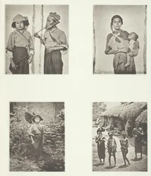 Pepohoan Women, Mode of Carrying Child, Costume of Baksa Women, Lakoli, c. 1868
