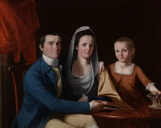 Jonathan Trumbull, Jr., Eunice Backus Trumbull, and Faith Trumbull (later Faith Trumbull Wadsworth) (1740-1809, LL.D. 1797; 1749-1826; 1769-1846)