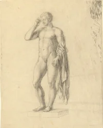 Nude Male Figure (classical) showing left side