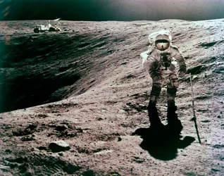 Astronaut Charles Duke at the Descartes Landing Site, Apollo 16 Mission