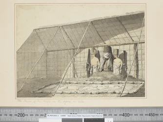 The Inside of the House, in the Morai, in Atooi