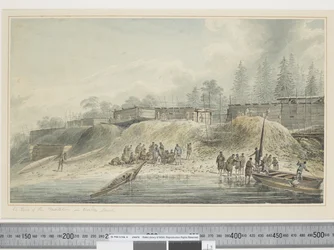 A View of the Habitations in Nootka Sound