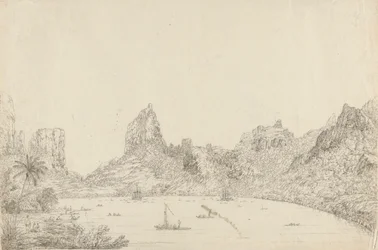 View of the Harbour of Taloo in the Island of Eimeo