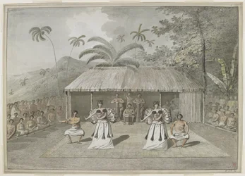 A Dance or Heiva at Otaheite [Tahiti]