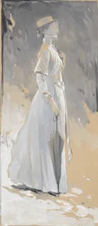 Young Woman in White: Miss Cynthia