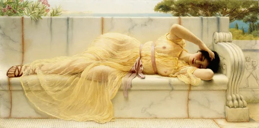 Girl in Yellow Drapery